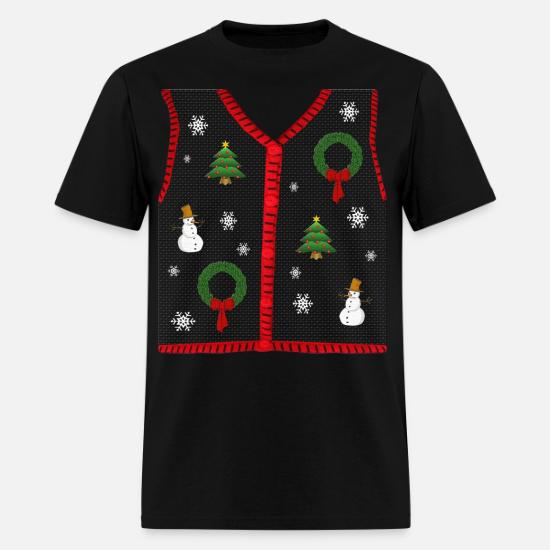 Funny Ugly Sweater Vest Design' Men's T 